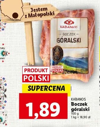 Boczek góralski kabanos