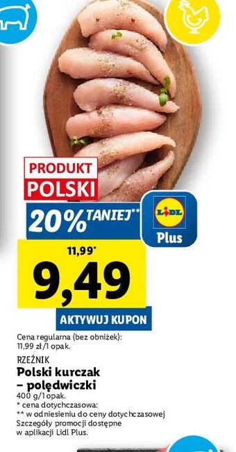 Lidl Polędwiczki z kurczaka rzeźnik codzienna dostawa oferta