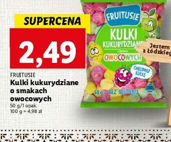 Lidl Chrupki kukurydziane owocowe fruitusie oferta