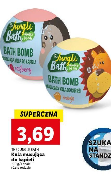 Lidl Kula do kąpieli malina the jungle bath oferta