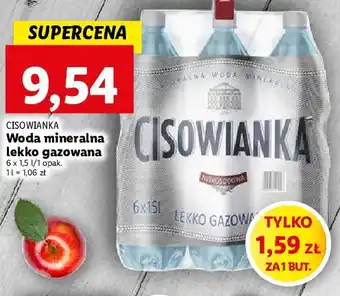 Lidl Woda lekko gazowana cisowianka oferta
