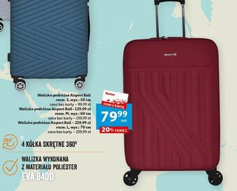 Auchan Walizka airport rail m wys. 60 cm oferta