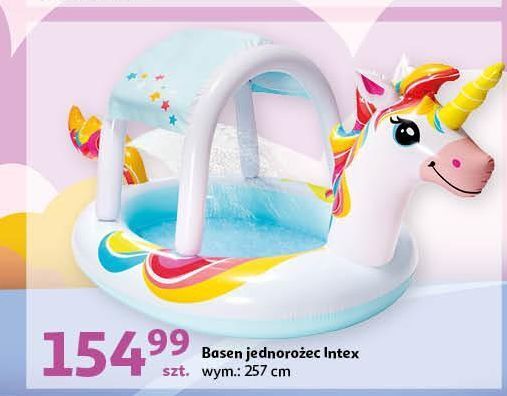 Auchan Basen jednorożec 257 cm intex oferta