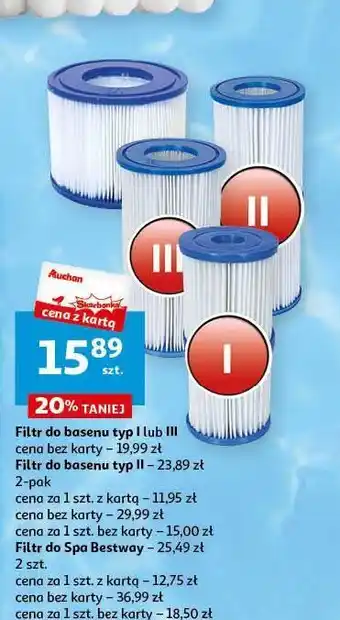 Auchan Filtr do basenu typ ii oferta