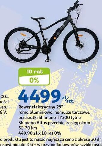 Auchan Rower elektryczny 29'' oferta