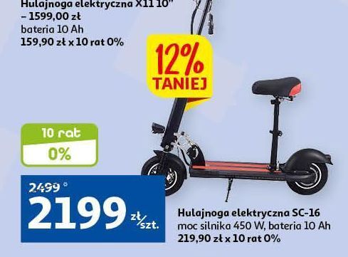 Auchan Hulajnoga elektryczna sc-16 450w explay oferta