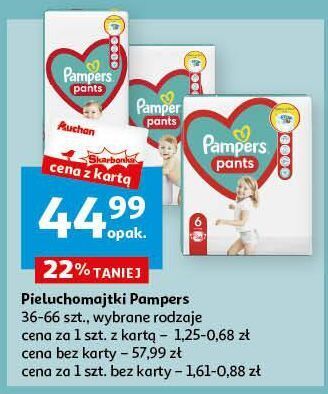 Auchan Pieluchomajtki 4 pampers pants oferta
