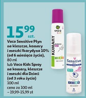 Auchan Spray na komary i kleszcze dla dzieci vaco kids oferta