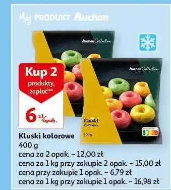 Auchan Kluski kolorowe auchan collection oferta