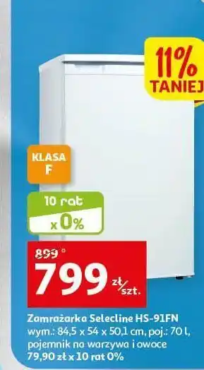 Auchan Zamrażarka hs-91fn selecline oferta