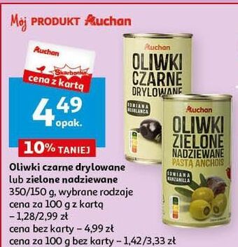Auchan Oliwki czarne drylowane auchan oferta