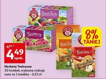 Auchan Herbata fresh orange teekanne world of fruits oferta