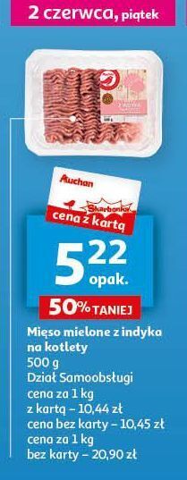 Auchan Mięso mielone z indyka na kotlety auchan oferta