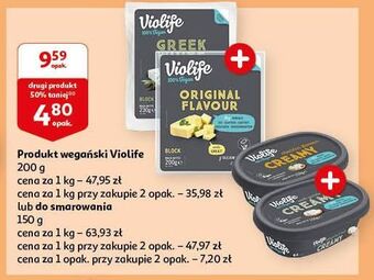 Auchan Krem do smarowania original flavour violife oferta