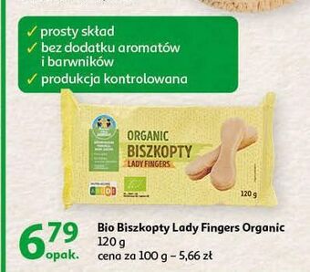 Auchan Biszkopty lady fingers organic auchan pewni dobrego oferta