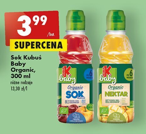 Biedronka Sok jabłko marchew mango kubuś baby oferta