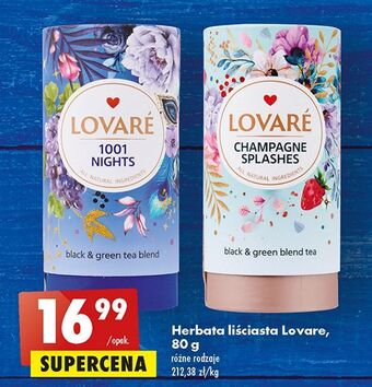 Biedronka Herbata lovare champagne splashes oferta