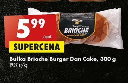 Biedronka Burger brioche dan cake oferta