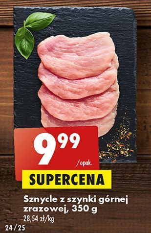 Biedronka Sznycle z szynki górnej zrazowej oferta