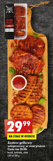 Biedronka Zestaw grillowy: boczek karkówka schab czas na grill oferta