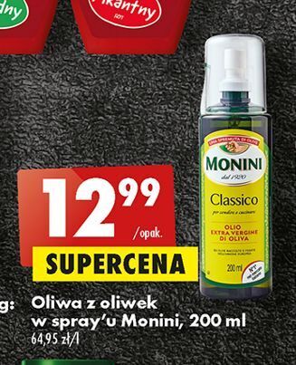 Biedronka Oliwa z oliwek extra virgine spray monini classico oferta
