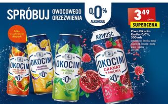 Biedronka Piwo okocim granat z maliną 0% oferta