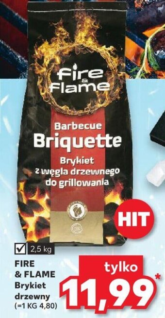 Kaufland FIRE & FLAME Brykiet drzewny 2.5kg oferta