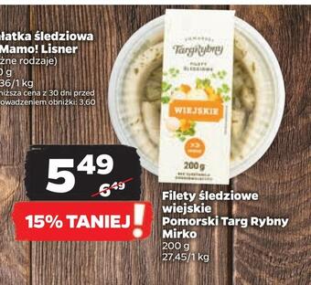 Netto Filety śledziowe wiejskie pomorski targ rybny mirko oferta
