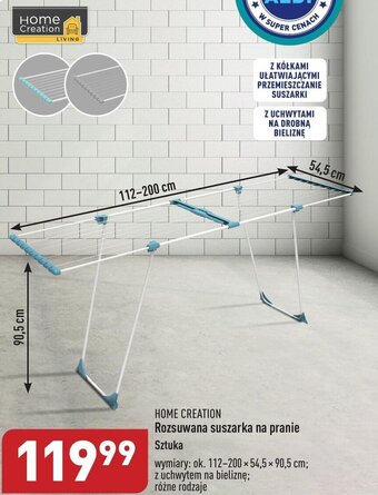 ALDI HOME CREATION Rozsuwana suszarka na pranie oferta