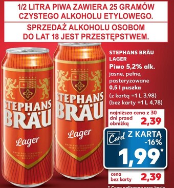 Kaufland Piwo stephans bräu oferta