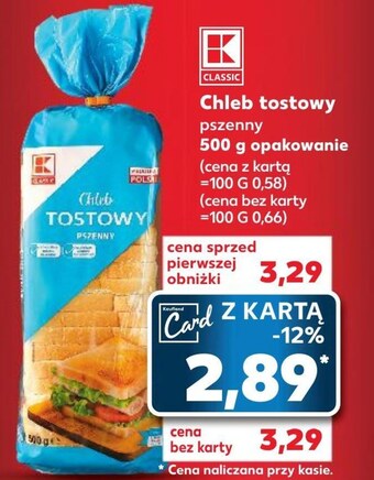 Kaufland Chleb tostowy kaufland oferta