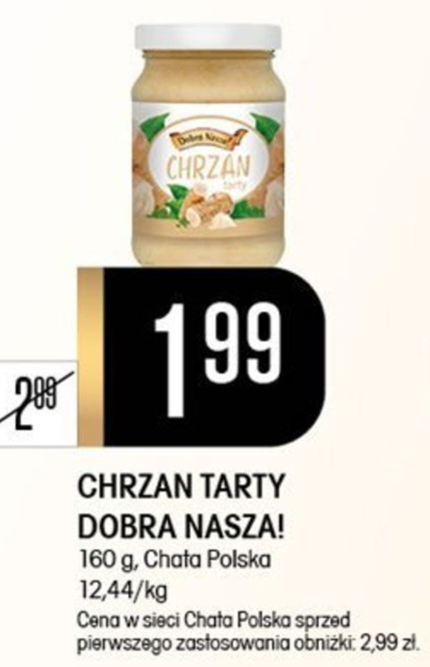 Chata Polska Chrzan tarty chata polska oferta