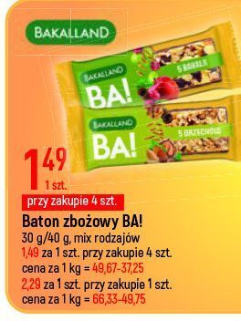 E.Leclerc Baton 5 orzechów bakalland ba! oferta