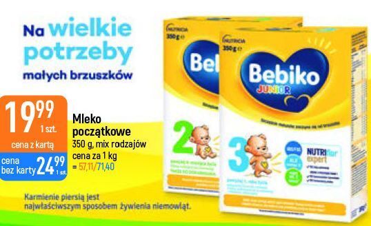 E.Leclerc Mleko 3 bebiko junior oferta