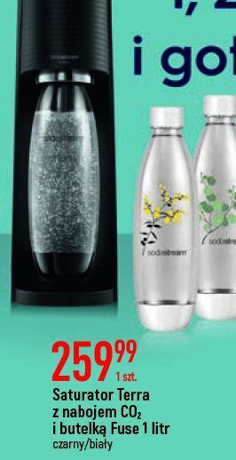 E.Leclerc Saturator ekspres crystak black + 2 butelki sodastream oferta