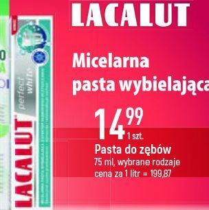 E.Leclerc Pasta do zębow lacalut perfect white oferta