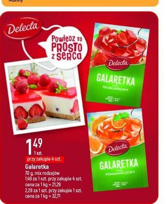 E.Leclerc Galaretka truskawkowa delecta oferta