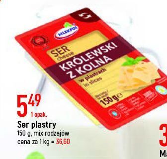 E.Leclerc Ser królewski z kolna - plastry mlekpol oferta