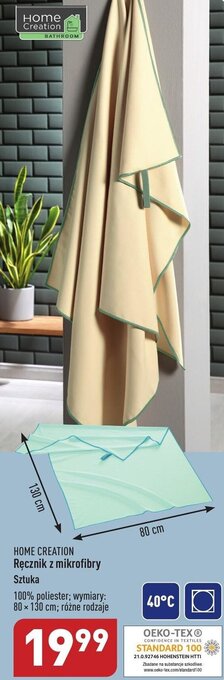 ALDI HOME CREATION Ręcznik z mikrofibry oferta