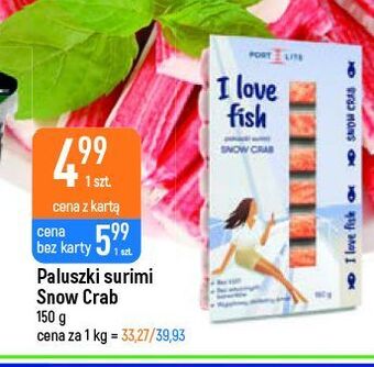 E.Leclerc Paluszki surimi o smaku kraba port lite oferta