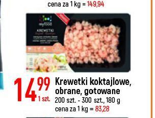 E.Leclerc Krewetki koktajlowe gotowane obrane myfood oferta