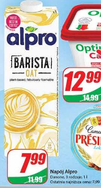 Dino Napój owsiany barista alpro oferta