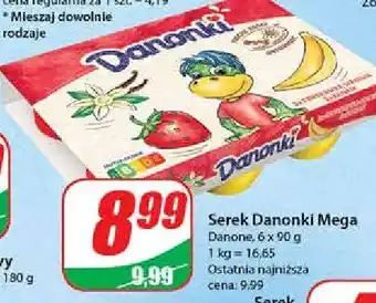 Dino Serek banan-truskawka-wanilia danone danonki mega oferta