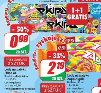 Dino Lód ekipa xl sorbet cytrynowy koral oferta