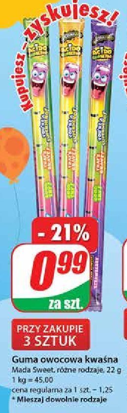 Dino Guma owocowa kwaśna mada sweet oferta