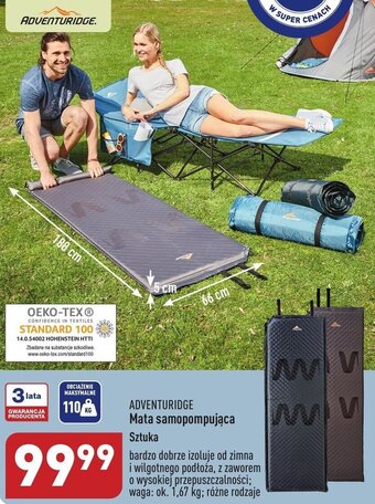 ALDI ADVENTURIDGE Mata samopompująca oferta