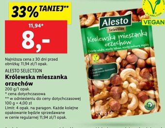 Lidl ALESTO SELECTION Królewska mieszanka orzechów oferta