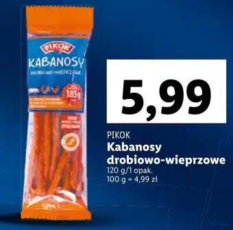 Lidl PIKOK Kabanosy drobiowo-wieprzowe 120 g oferta