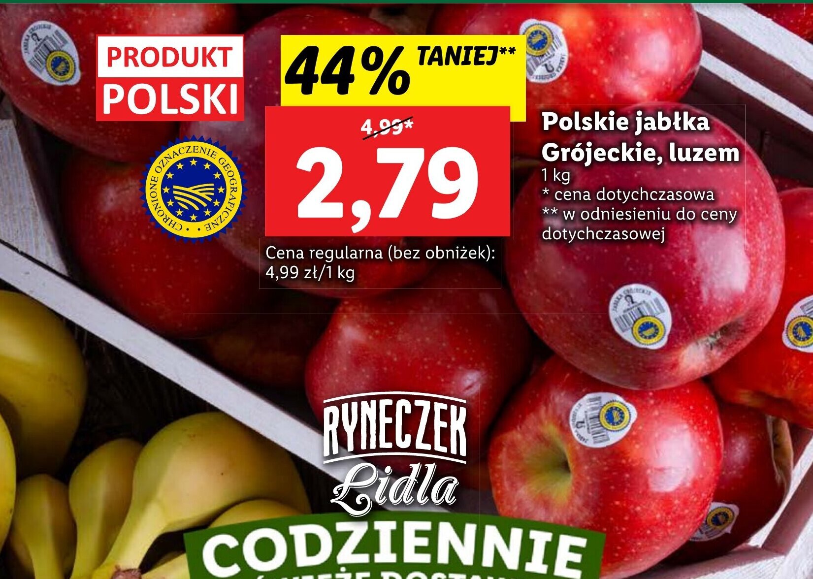 Lidl Polskie jabłka Grójeckie, luzem 1kg oferta