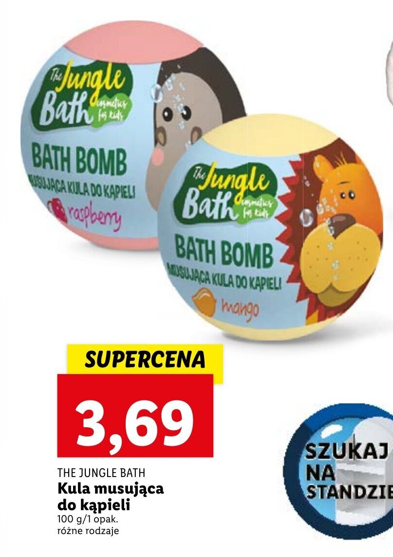 Lidl THE JUNGLE BATH Kula musująca do kąpieli 100g oferta